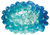 Kamerobject / Lamp "Blauwe Druiven" van gerecycled glas