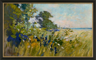 Picture "Summer Shore Landscape", framed