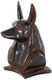 Skulptur "Anubis huvud", gjuten