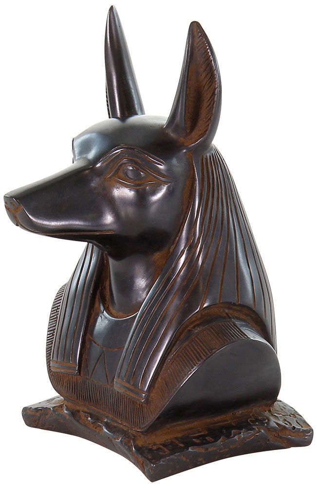 Skulptur "Anubis huvud", gjuten