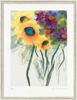Picture "Sunflowers" (2014), framed