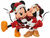 Sculpture "Minnie & Mickey", cast