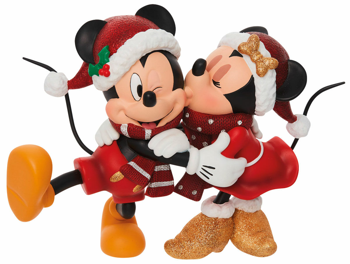 Skulptur "Minnie & Mickey", støbt von Jim Shore