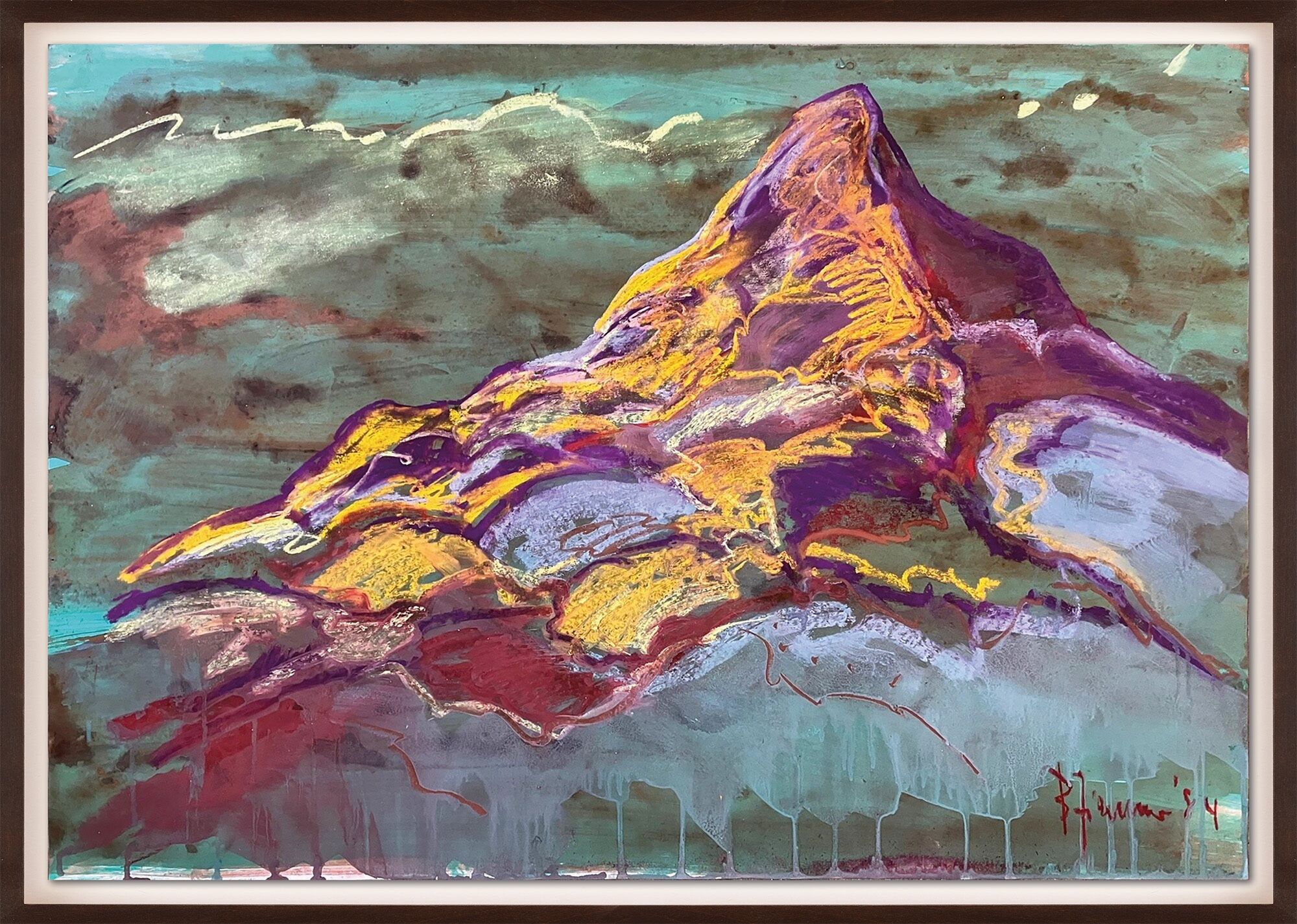 Picture "Mountain" (1984) (Unique piece) by Bernd Zimmer