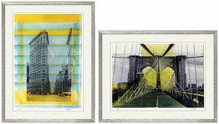 Set van 2 beelden "Flat Iron Building New York" en "Brooklyn Bridge New York" von Angelika Jelich