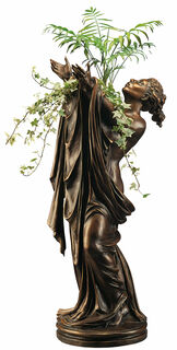 Statuette "Göttin Flora" (mit Vaseneinsatz), Version in Kunstbronze
