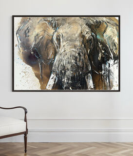 Tableau "Elephant_163" (2025) (Pièce unique)