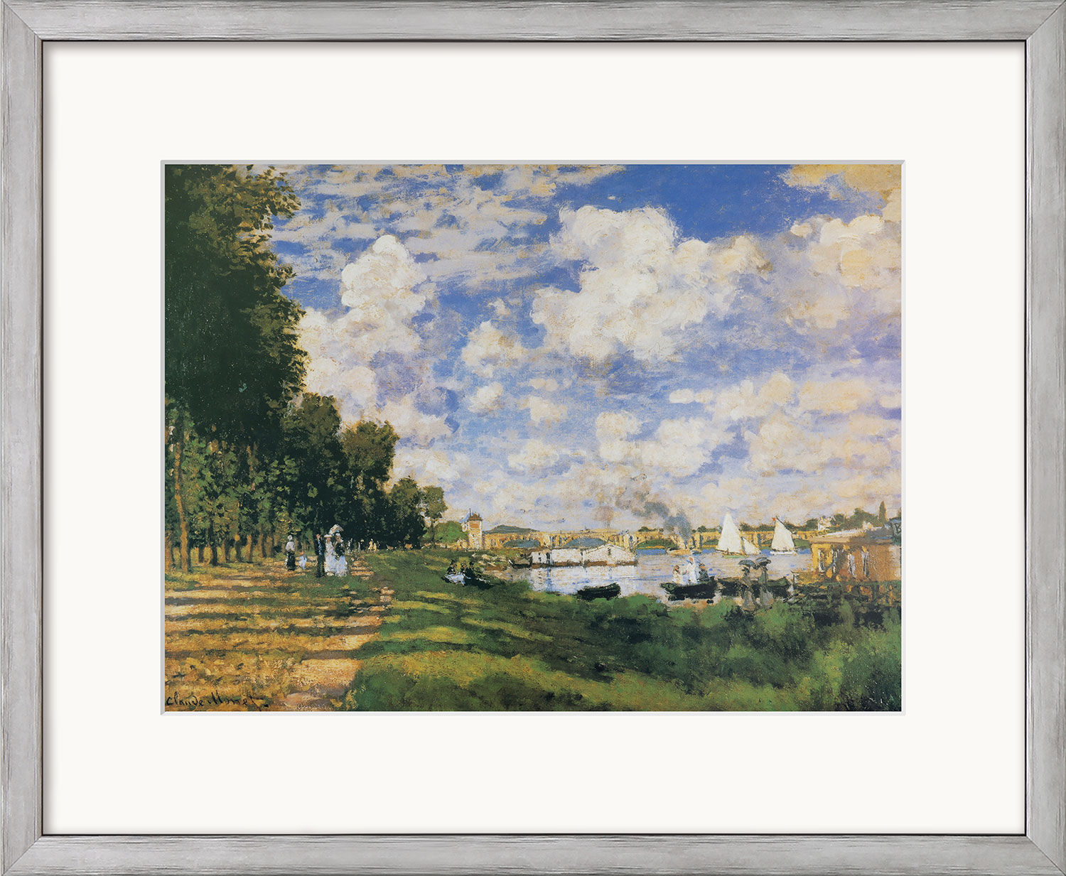 Quadro "Le Bassin d'Argenteuil" (um 1872), incorniciato di Claude Monet