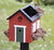 Bird feeder / birdbath "Red House"