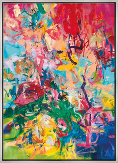 Bild "Ein Zweig voller Hoffnung" (2021) (Original / Unikat), gerahmt