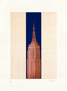 Billede "New York - Empire State Building", uindrammet