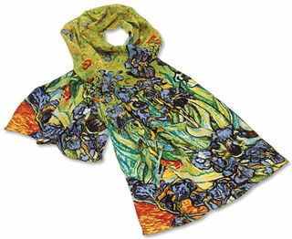 Silk scarf "Irises" by Vincent van Gogh