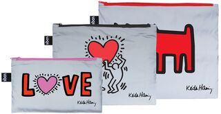 Sada 3 sáčků na zip "Dog, Heart and Love"