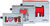 Lot de 3 sacs à fermeture éclair "Dog, Heart and Love" (chien, cœur et amour)