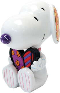 Dekofigur "Snoopy mit Herz", Kunstguss