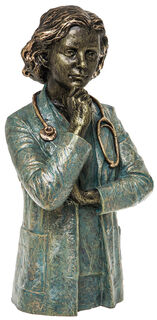 sculptuur "Doctor", kunststeen von Angeles Anglada