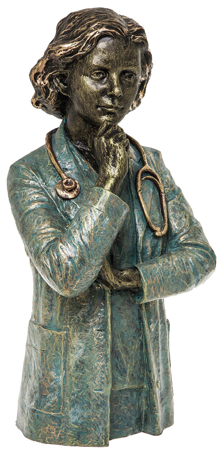 sculptuur "Doctor", kunststeen von Angeles Anglada