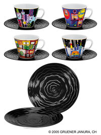 12-piece collector's set "Hommage à Hundertwasser - The Universal Four"