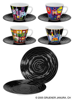 12-teiliges "Hommage à Hundertwasser - Die universalen Vier"-Sammlerset