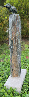 Garden stele "Kingfisher on Column", small version