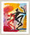 Bild "Anlehnen II" (2010), Version silberfarben gerahmt