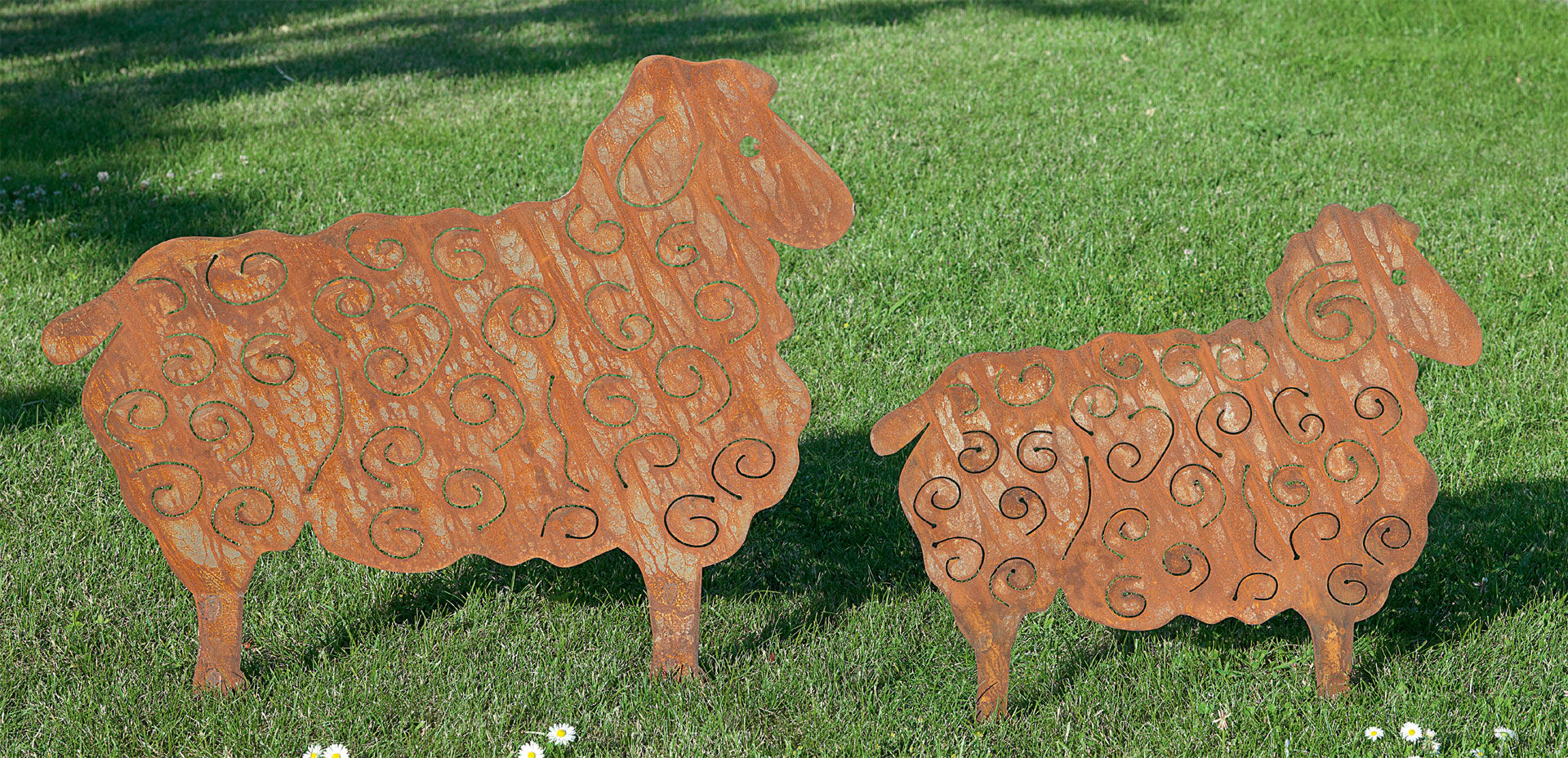 Pics de jardin / silhouettes "Moutons"
