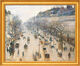 Quadro "Boulevard Montmartre in una mattina d'inverno" (1897), incorniciato di Camille Pissarro