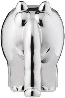 Skulptur "Ottifant", støbt version, metallisk sølv af Otto Waalkes