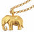Collier "Lucky Elephant", version plaquée or