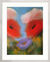 Tableau "Coquelicots sous les nuages" (2021) (Original / Pièce unique), encadré