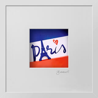 3D-Bild "Paris, der Eiffelturm", gerahmt