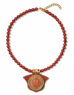 Egyptian Coral Necklace by Petra Waszak