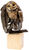 Scultura "Gufo", versione in bronzo marrone