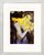 cuadro "Violinista en amarillo" (2022), enmarcado