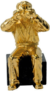 Skulptur "Gute Aussicht" (2006), Version vergoldet