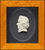 Miniatur-Porzellanbild "Beethoven", gerahmt