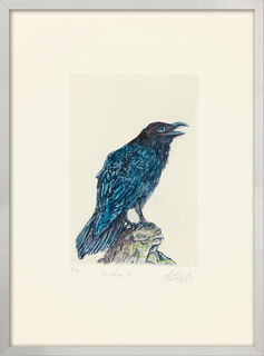 Picture "The Raven II" (2020), framed