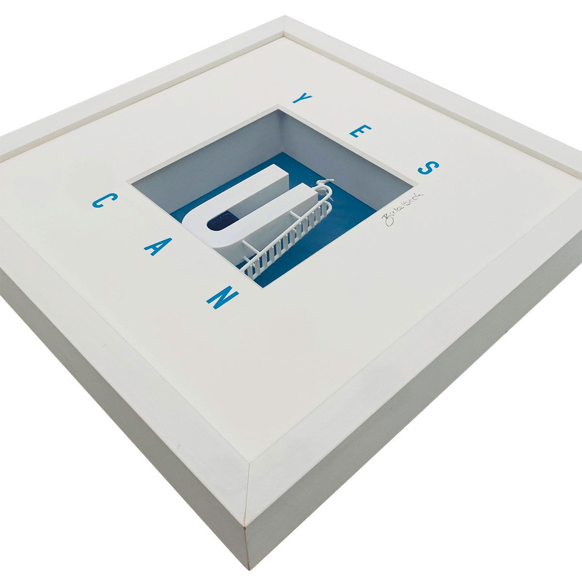 3D Picture "YES U CAN", framed by Ralf Birkelbach