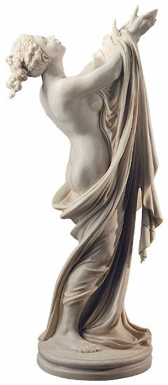 Statuette "Göttin Flora" (mit Vaseneinsatz), Version in Kunstmarmor von Roman Johann Strobl