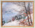 Bild "Walchensee im Winter" (1923), Version weiß-goldfarben gerahmt