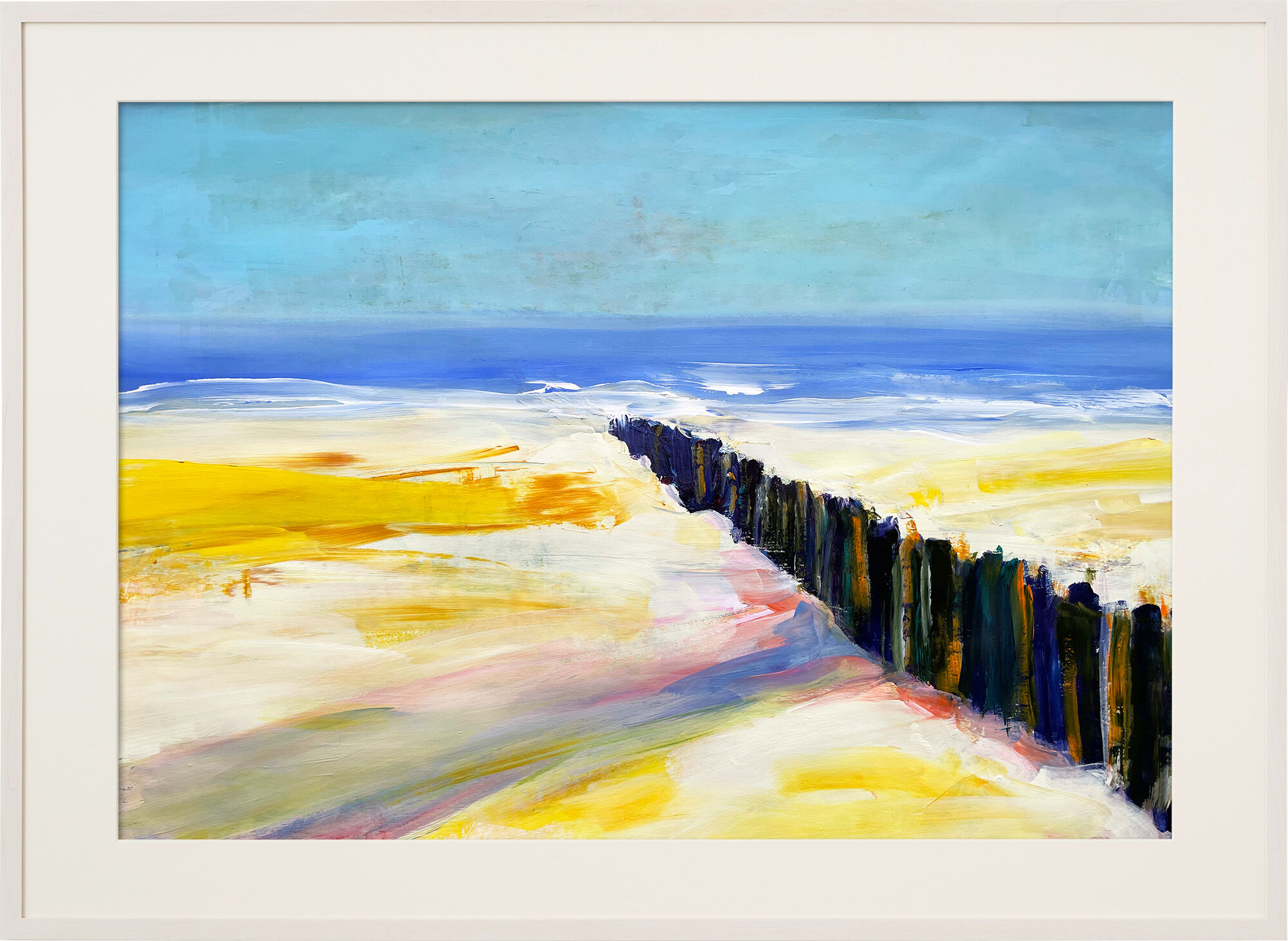 Cuadro "Mar Báltico" (2024) (pieza única) de Roswitha Schumacher-Kuckelkorn