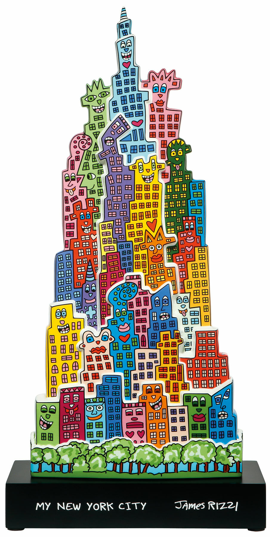 Porseleinen object "De stad die nooit slaapt" von James Rizzi