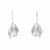 Earrings "Silver Leaf" with pearls