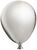 Obiekt ścienny "Balon", wersja odlewana, metaliczny srebrny