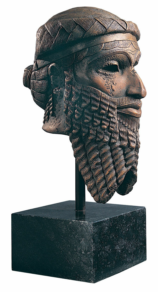 Kopi af "Sargon af Akkads hoved", støbt