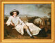 Tableau "Goethe dans la Campagne romaine" (1786/87), encadré de Johann Heinrich Wilhelm Tischbein