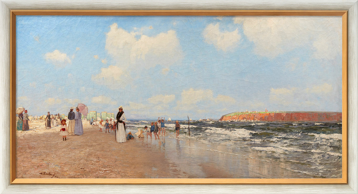 Picture "Heligoland" (1902), framed by Walter Leistikow