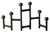 Variable candlestick "Folding Graphite Round"