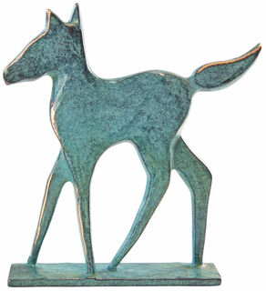 Skulptur "Fohlen", Bronze
