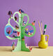 3D object "Singing Tree" made of recycled cardboard, DIY by studio ROOF